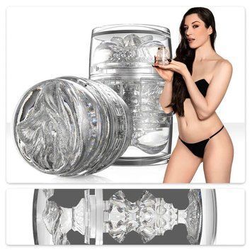 Двосторонній мастурбатор Fleshlight Quickshot Stoya, компактний, наскрізний, зі зліпка вульви та ануса порнозірки SX0680 фото