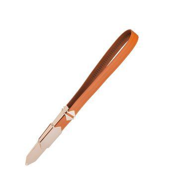 Регульована шльопалка LOCKINK Adjustable Slapper for Impact Play, коричнева, натуральна шкіра SX0830 фото