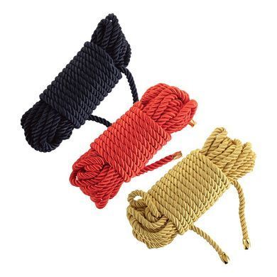Мотузка для шибарі LOCKINK SEVANDA Shibari Pratice Rope, золотиста, 8 м, нейлон+бавовна SX0881 фото