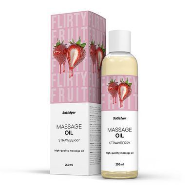 Масажна олія Satisfyer Massage Oil Strawberry 250 мл SX2709 фото
