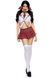 Костюм школярки Leg Avenue Miss Prep School XS, топ, спідниця, краватка, бантики SO8548 фото 2