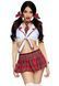 Костюм школярки Leg Avenue Miss Prep School XS, топ, спідниця, краватка, бантики SO8548 фото 1