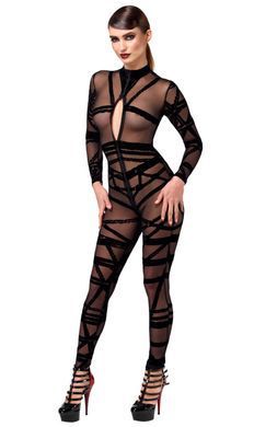 Комбінезон Noir Handmade F357 Bondesque Catsuit XS SX4051 фото