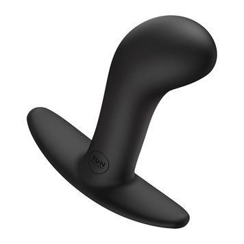 Анальна пробка Fun Factory BOOTIE L Black, діаметр 3,8 см, тонкий обмежувач SX3666 фото
