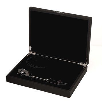 Регульована шльопалка LOCKINK Adjustable Slapper for Impact Play, чорна, натуральна шкіра SX0831 фото