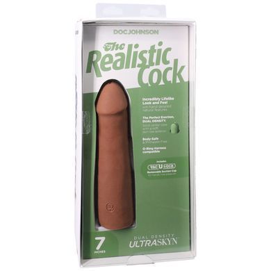 Фалоімітатор Doc Johnson The Realistic Cock ULTRASKYN - 7 Inch Caramel SX4480 фото