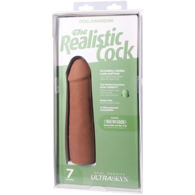 Фалоімітатор Doc Johnson The Realistic Cock ULTRASKYN - 7 Inch Caramel SX4480 фото