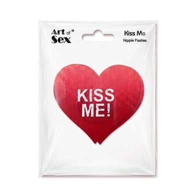Пестис-сердечка Art of Sex - Kiss me, червоний SX4640 фото