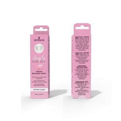 Спрей для мінету Sensuva Deeply Love You Cotton Candy (29 мл), для глибокого мінету SO9818 фото