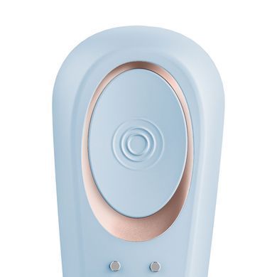 Вібратор для пар Satisfyer Double Classic Light Blue з одним моторчиком SX3654 фото
