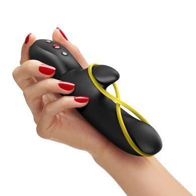 Мінівібратор-кролик зі стимулювальною стрічкою Fun Factory AMORINO Black (м'яте паковання!!!) SX4302-R фото
