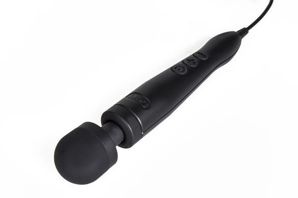 Вібромасажер DOXY Die Cast 3 Matt Black, дуже потужний, живлення 220В, металевий корпус SX2458 фото