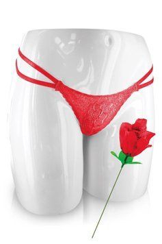 Мереживні трусики у вигляді троянди Fun Novelties Rose You Red SX4880 фото