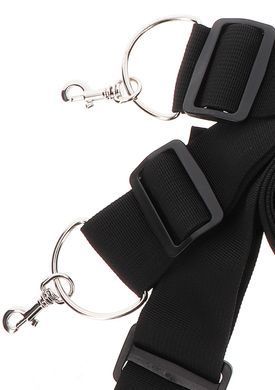 Фіксатори на ліжко з карабінами. чорні Bed Restraints Taboom 17115 фото