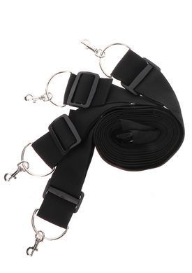 Фіксатори на ліжко з карабінами. чорні Bed Restraints Taboom 17115 фото