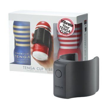 Вібронасадка Tenga CUP VIBRATOR, 7 режимів, 2 мастурбатори в комплекті SX2290 фото