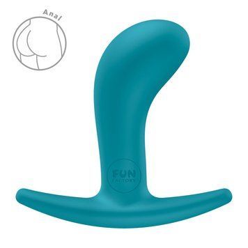 Анальна пробка Fun Factory BOOTIE S Aquamarine, діаметр 2,8 см, тонкий обмежувач SX3665 фото