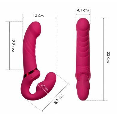 Безремінний смарт-страпон Lovense Lapis vibrating strapless strap-on, 3 мотори SO8793 фото