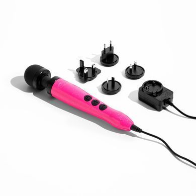 Вібромасажер DOXY Die Cast 3 Hot Pink, дуже потужний, живлення 220В, металевий корпус SX2459 фото
