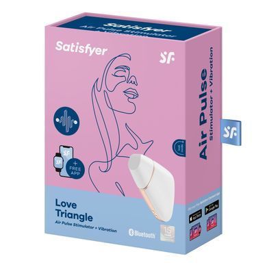Вакуумный клиторальный стимулятор Satisfyer Love Triangle White (м'яте паковання!!!) SO3896-R фото