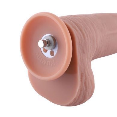 Фалоімітатор 11.8&Prime; з вібрацією для секс-машин Hismith Silicone Dildo with Vibe, KlicLok, пульт ДК SX4009 фото