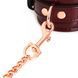 Шкіряні наручники Liebe Seele Wine Red Wrist Cuffs, знімний ланцюжок-кріплення SO9452 фото 6