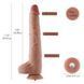 Фалоімітатор 11.8&Prime; з вібрацією для секс-машин Hismith Silicone Dildo with Vibe, KlicLok, пульт ДК SX4009 фото 2