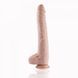 Фалоімітатор 11.8&Prime; з вібрацією для секс-машин Hismith Silicone Dildo with Vibe, KlicLok, пульт ДК SX4009 фото 4