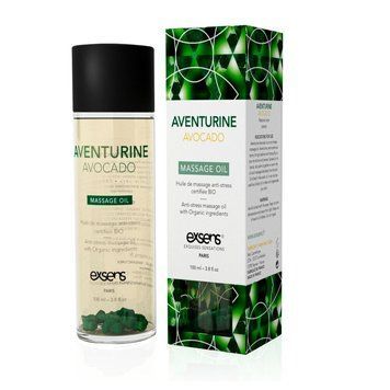 Розпродаж!!! Масажна олія EXSENS Aventurine Avocado (антистрес) 100мл (термін 12.2026) SO2377-R фото