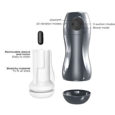 Вібромастурбатор Dorcel BLOWJOY VIBE, ефект всмоктування SX4823 фото