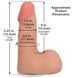 Фалоімітатор Doc Johnson The Realistic Cock ULTRASKYN - 5 Inch with Balls Vanilla SX4482 фото 5