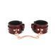 Шкіряні поножі Liebe Seele Wine Red Ankle Cuffs, знімний ланцюжок-кріплення SO9453 фото 2