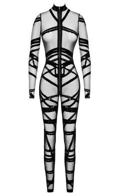 Комбінезон Noir Handmade F357 Bondesque Catsuit L SX4054 фото