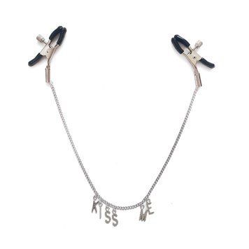 Затискач для сосків на ланцюжку Art of Sex - Nipple Сlamps Kiss Me SO5863 фото