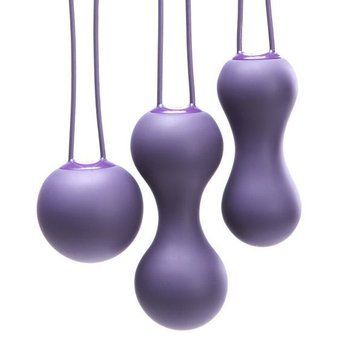 Набір вагінальних кульок Je Joue - Ami Purple, діаметр 3,8-3,3-2,7см, вага 54-71-100гр + подарунок косметичка SO3042 фото