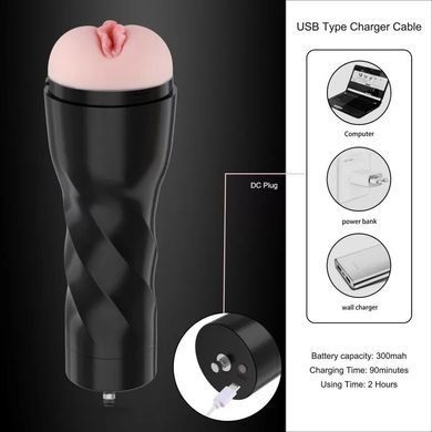 Мастурбатор з вібрацією Hismith Male Masturbation Cup, сумісний з секс-машинами бренду SX4011 фото