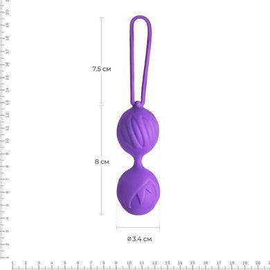 Вагінальні кульки Adrien Lastic Geisha Lastic Balls Mini Violet (S), діаметр 3,4 см, маcа 85 г AD40443 фото