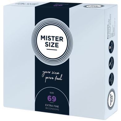 Презервативи Mister Size - pure feel - 69 (36 condoms), товщина 0,05 мм SO8055 фото