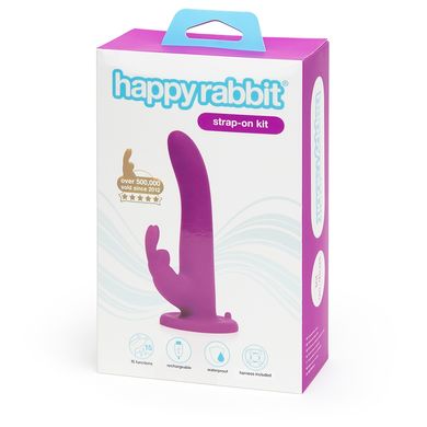 Вібрострапон- кролик з трусиками HAPPY RABBIT Happy Rabbit (Великобританія) HR74312 фото