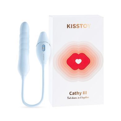 Пульсатор з вакуумним стимулятором KISSTOY Cathy III Light Blue, 5 режимів вакууму, 10 режимів пульсації SX2328 фото