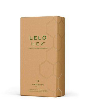 Презервативи LELO HEX Condoms Organic 12 Pack, тонкі та суперміцні SX3043 фото