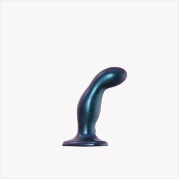 Дилдо з вібрацією Strap-On-Me FINGERING & VIBRATING DILDO - M - BLUE, з манливим рухом SX4825 фото