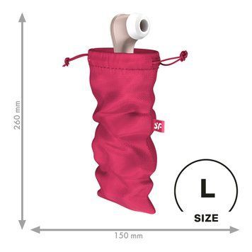Мішечок для секс-іграшок Satisfyer Treasure Bag L, рожевий, на шнурку SX0551 фото
