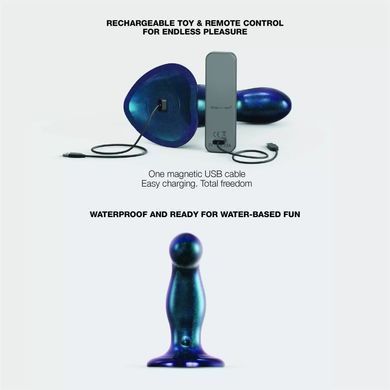 Дилдо з вібрацією Strap-On-Me FINGERING & VIBRATING DILDO - M - BLUE, з манливим рухом SX4825 фото