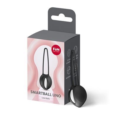 Вагінальна кулька Fun Factory SMARTBALL UNO Black, одинарна, діаметр 3,6 см SX3662 фото