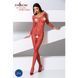 Бодістокінг з великою сіткою Passion BS077 red SO4157 фото 2