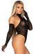 Боді Leg Avenue Lace Halter Teddy and Long Gloves One Size Black SX5007 фото 3