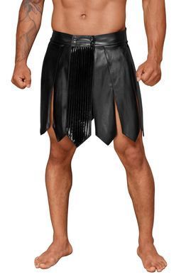 Чоловіча спідниця гладіатора Noir Handmade H053 Eco leather men's gladiator skirt, S, екошкіра SX0071 фото