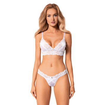 Еротичний комплект Obsessive Heavenlly 2-pcs set M/L, бюстгальтер і танга SO8173 фото