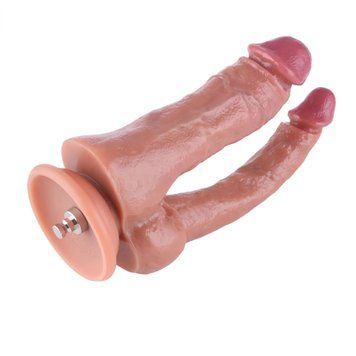 Подвійний фалоімітатор для секс-машин Hismith Double Penetrator, 9.25&Prime; (м'яте паковання!!!) SX4013-R фото